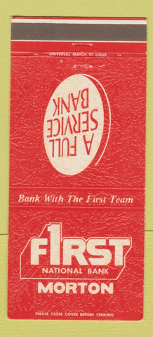 Matchbook Cover - First National Bank Morton 30 Strike