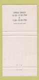 Matchbook Cover - Hugo's French Restaurant Brussels Belgium 30 Strike