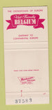 Matchbook Cover - Belgian Tourist Bureau Brussels 30 Strike