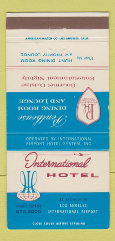 Matchbook Cover - International Hotel Los Angeles CA 30 Strike