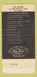 Matchbook Cover - International Hotel Los Angeles CA 30 Strike