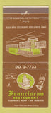 Matchbook Cover - Franciscan Restaurant San Francisco CA 30 Strike