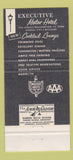 Matchbook Cover - Executive Motor Hotel Kansas City MO 30 Strike
