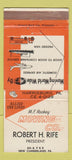 Matchbook Cover - MF Rockey Moving Compoany New Cumberland PA 30 Strike