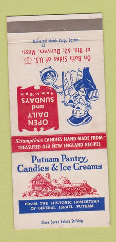 Matchbook Cover - Putnam Pantry Candy Danvers MA 30 Strike