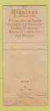 Matchbook Cover - Nikolaus Steaks Lobsters New York City WEAR 21 Strike Feature