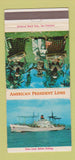 Matchbook Cover - American President Lines Cruise 30 Strike