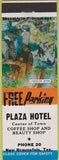 Matchbook Cover - Plaza Hotel New Braunsfels TX
