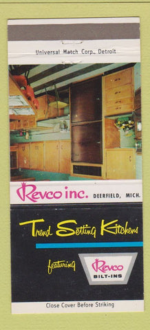 Matchbook Cover - Revco Kitchens Deerfield MI 30 Strike