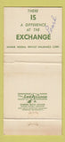 Matchbook Cover - Exchange National Bank Tampa FL 30 Strike