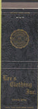 Matchbook Cover - Lee's Clothing Inc Colorado Springs CO college