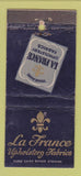 Matchbook Cover - La France Upholstery Fabrics WEAR 21 Strike Feature