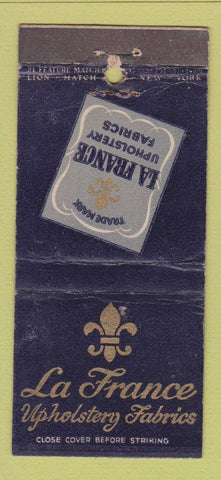 Matchbook Cover - La France Upholstery Fabrics WEAR 21 Strike Feature