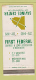 Matchbook Cover - First Federal Savings Washington PA 30 Strike