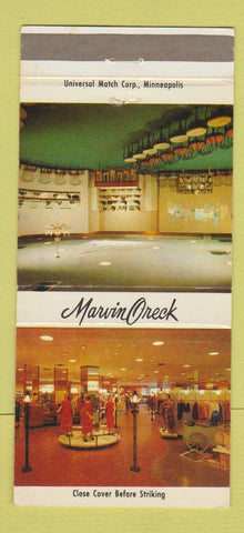 Matchbook Cover - Marvin Oreck Stores WEAR 30 Strike
