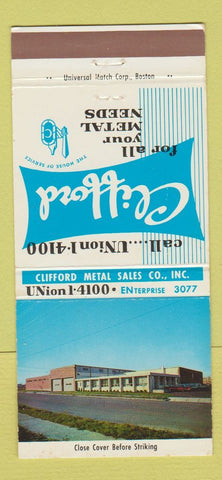 Matchbook Cover - Clifford Metals Providence RI 30 Strike