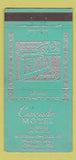 Matchbook Cover - Cascades Motel Waterford MI 30 Strike