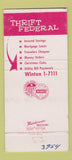 Matchbook Cover - Thrift Savings and Loan Cleveland OH 30 Strike