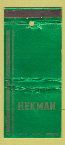 Matchbook Cover - Hekman Grand Rapids MI Tables WEAR 30 Stick
