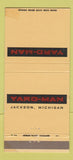 Matchbook Cover - Yard Man Jackson MI WORN mowers 30 Strike