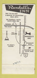 Matchbook Cover - Randall's Inn South Bend IN WEAR 30 Strike