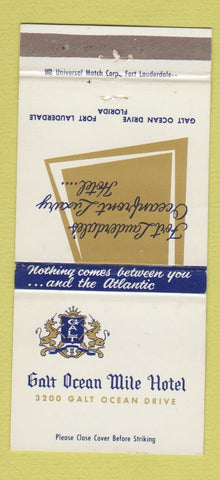 Matchbook Cover - Galt Ocean Mile Hotel Fort Lauderdale FL 30 Strike