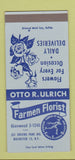 Matchbook Cover - Farmen Florist Rochester NY SAMPLE 30 Strike