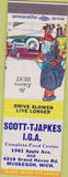 Matchbook Cover - Scott Tjapkes IGA grocery Muskegon MI
