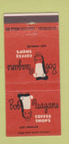 Matchbook Cover - Bob Feagans Coffee Shops Los Angeles CA 30 Stick