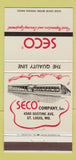 Matchbook Cover - Seco Company St Louis MO Food Equipment 30 Strike