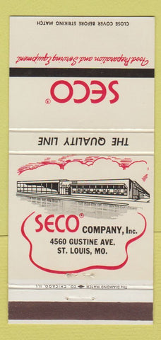 Matchbook Cover - Seco Company St Louis MO Food Equipment 30 Strike