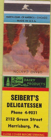 Matchbook Cover - Seibert's Deli Harrisburg PA