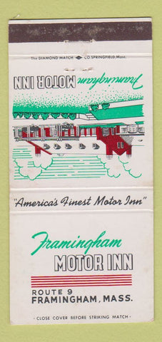 Matchbook Cover - Framingham Motor Inn MA 30 Strike