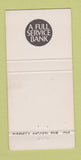 Matchbook Cover - Guaranty National Bank Seattle Renton WA WEAR 30 Strike