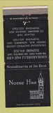 Matchbook Cover - Norse Hus Sausalito San Francisco Sacramento CA WEAR 30 Strike