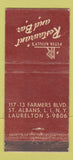 Matchbook Cover Peter Reilly's Restaurant St Albans LI NY WEAR 21 Strike Feature
