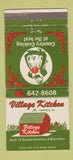 Matchbook Cover - Village Kitchen Fairfield PA 30 Strike