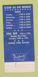 Matchbook Cover Chief Petty Officers' Mess San Diego CA Naval Station 30 Strike