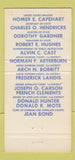 Matchbook Cover - Charles O Hendricks Secretary of State Election WEAR 30 Strike