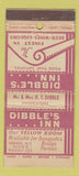Matchbook Cover - Dibble's Inn Vernon NY 21 Strike Feature