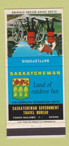 Matchbook Cover - Saskatchewan Toruism Regina SK Battlefords 30 Strike