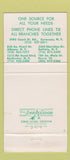 Matchbook Cover - LB Smith Equipment Construction Syracuse NY 30 Strike