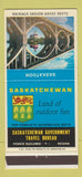 Matchbook Cover - Saskatchewan Toruism Regina SK Saskatoon 30 Strike