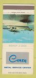 Matchbook Cover - Corey Metal Service Center Steel Chicago IL WEAR 30 Strike