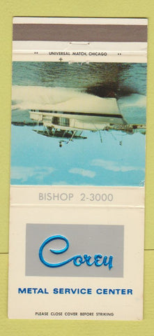 Matchbook Cover - Corey Metal Service Center Steel Chicago IL WEAR 30 Strike