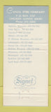 Matchbook Cover - Corey Metal Service Center Steel Chicago IL WEAR 30 Strike