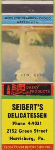 Matchbook Cover - Seibert's Deli Harrisburg PA