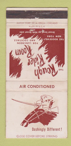 Matchbook Cover - Roosevelt Hotel New York City WEAR 30 Strike