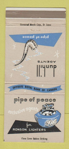 Matchbook Cover - Dunhill Tobacco Pipes Ronson Lighters Nassau Bahamas 30 Strike