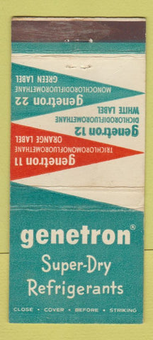 Matchbook Cover - Genetron Refrigerants 30 Strike